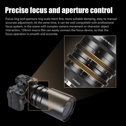 120mm T2.9 Full-frame Macro 2X Lens for E/EOS-R/Z/L