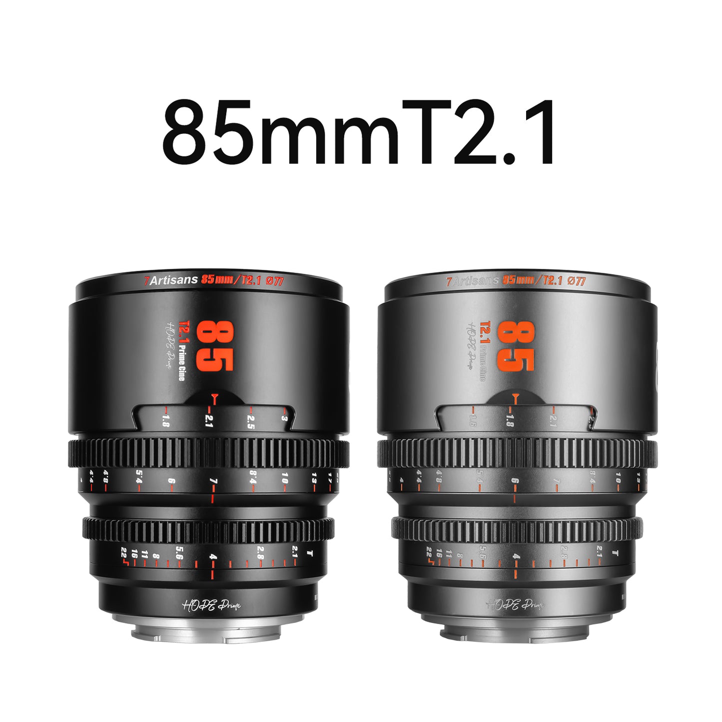 10mm/16mm/25mm/35mm/50mm/85mm T2.1 S35 Cine Lens