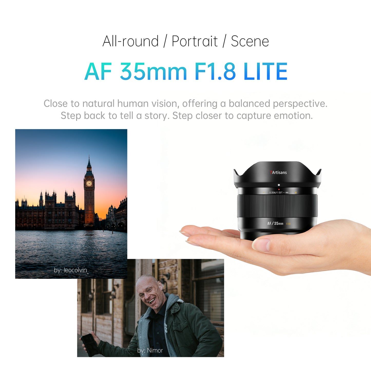 AF 25/35/50mm F1.8 APS-C Lens for E/FX