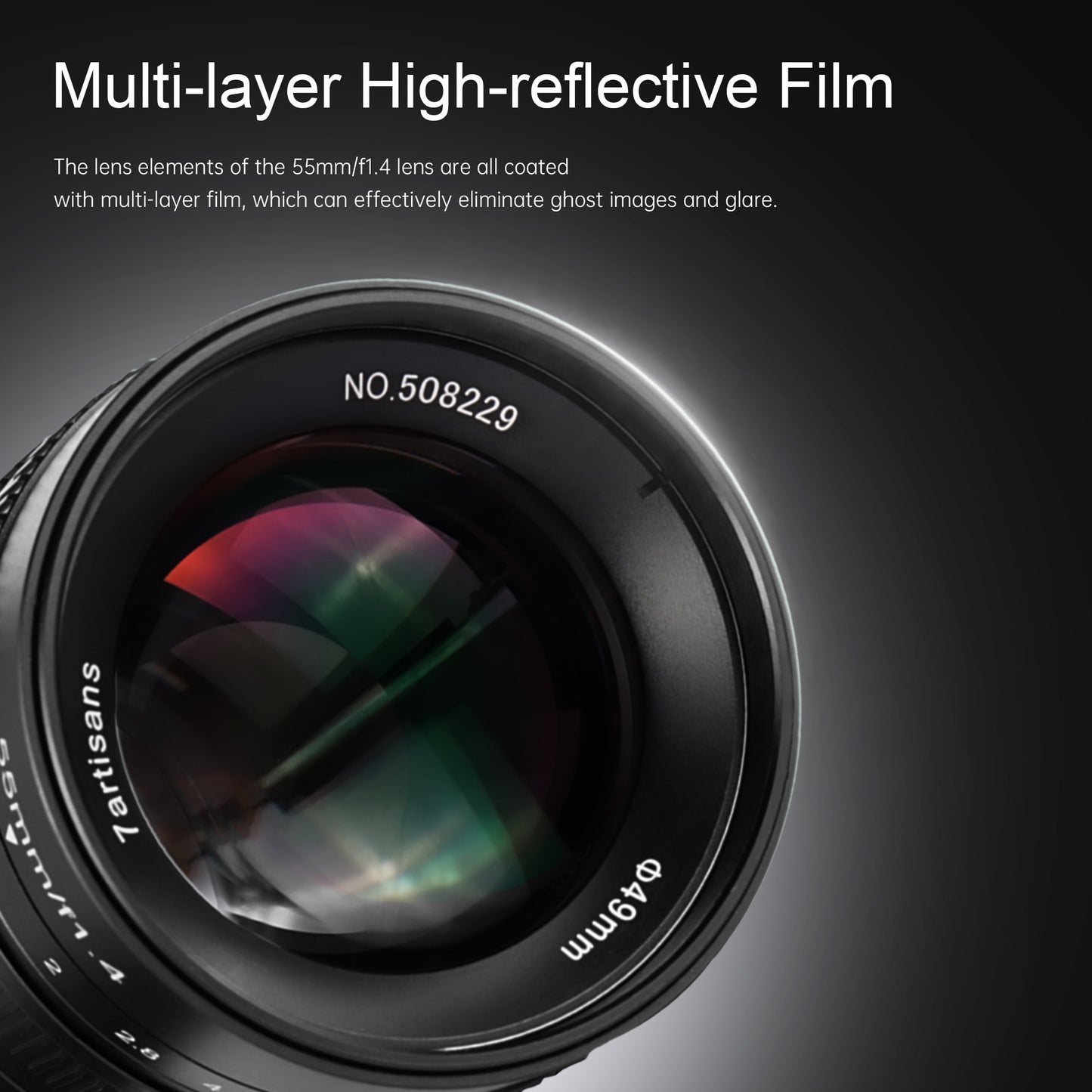 MF 55mm f/1.4 APS-C lens for FX