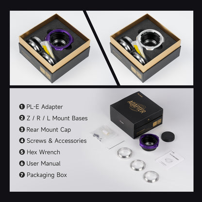 PL Lens Adapter Kit - PL-E/PL-Z/PL-RF/PL-L