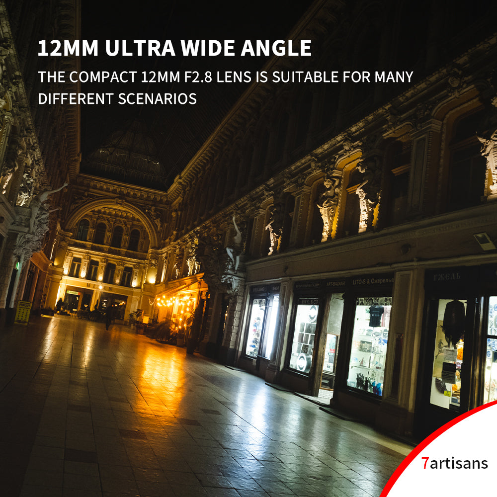 Used 12mm f/2.8 APS-C lens for E/EOS-M/FX/M43