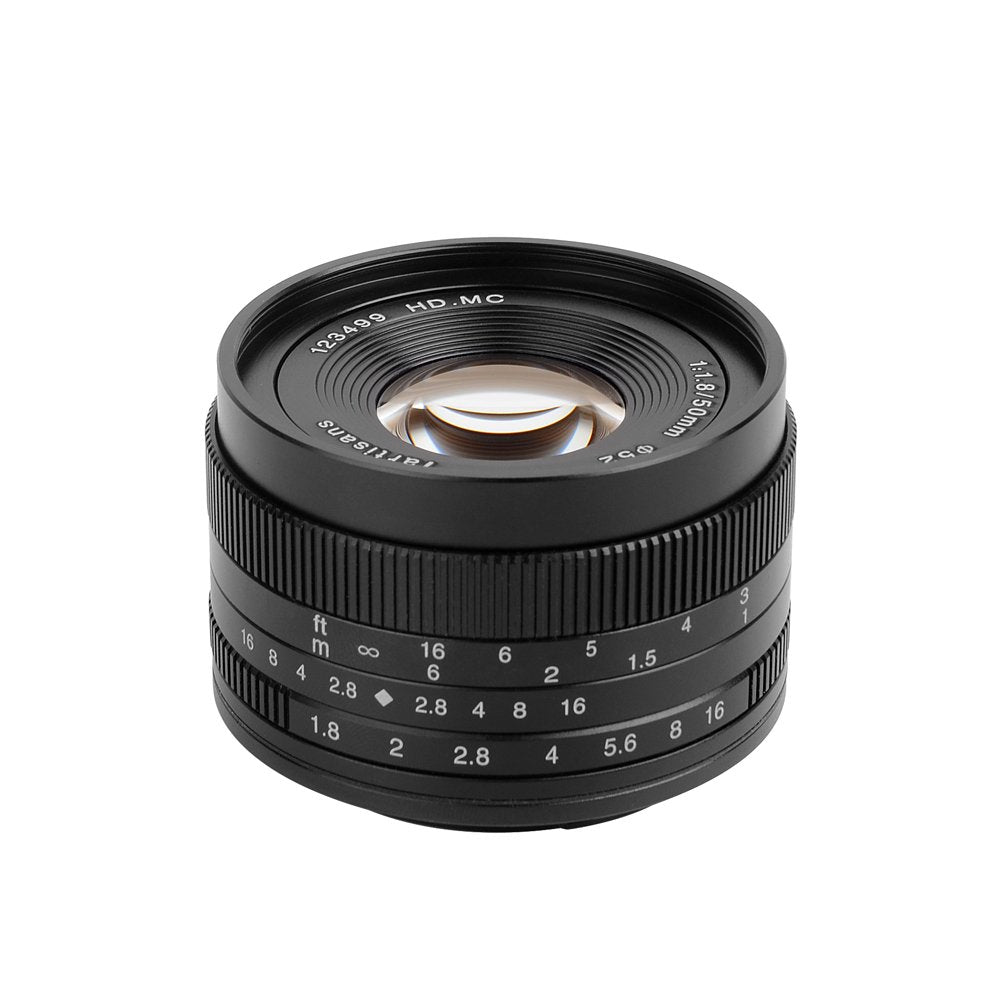 50mm f/1.8 APS-C lens for E/EOS-M/FX/M43