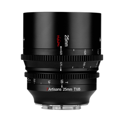 25mm T1.05 APS-C MF Cine Lens for E/FX/M43/EOS-R/L