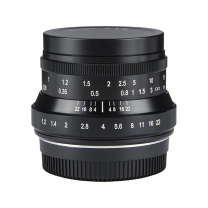 35mm f/1.2 Mark II APS-C lens for E/EOS-M/FX/M43/Z