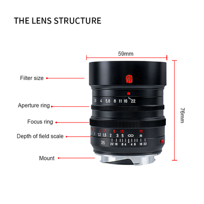 M35mm f/1.4 WEN Full-frame lens for Leica M