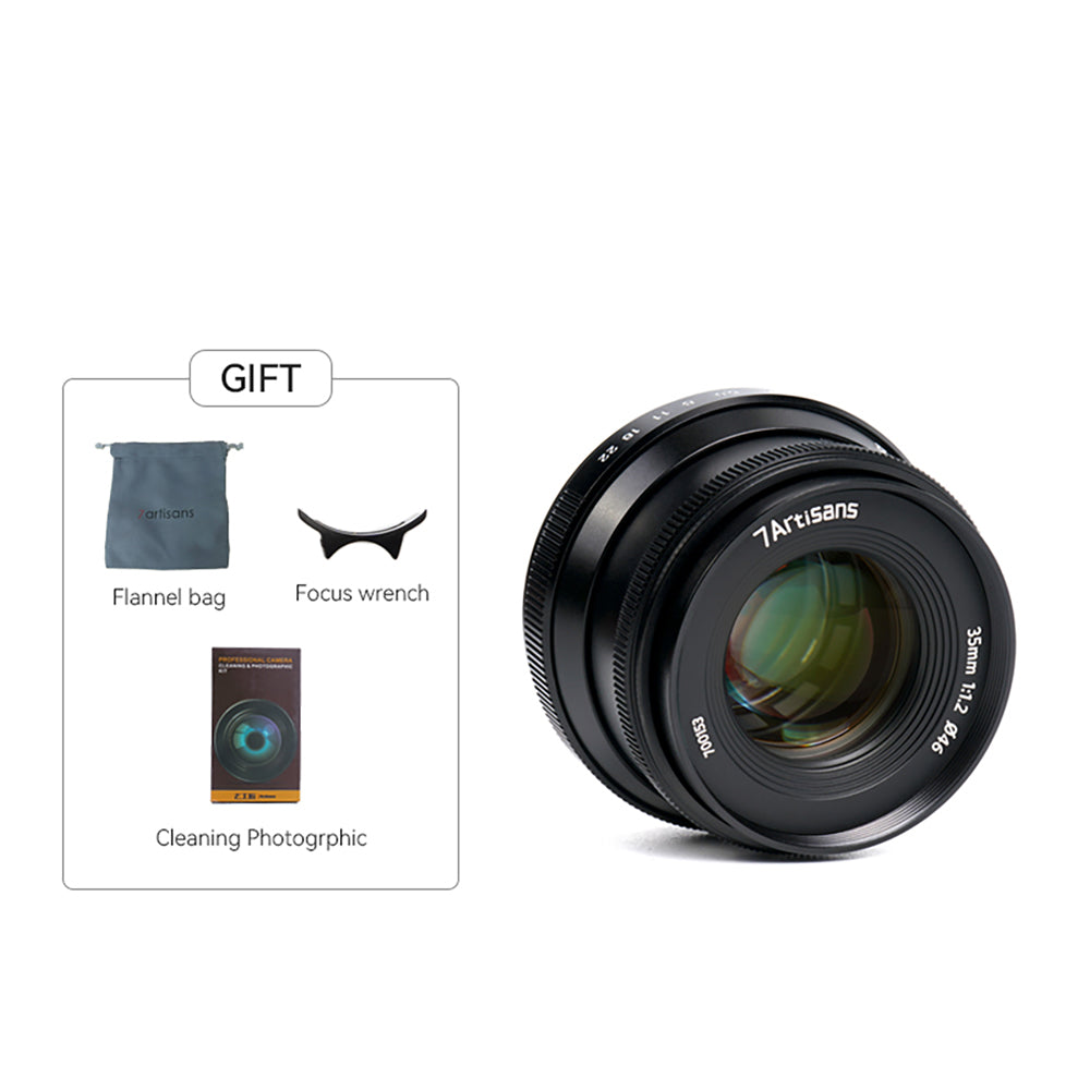 35mm f/1.2 Mark II APS-C lens for E/EOS-M/FX/M43/Z