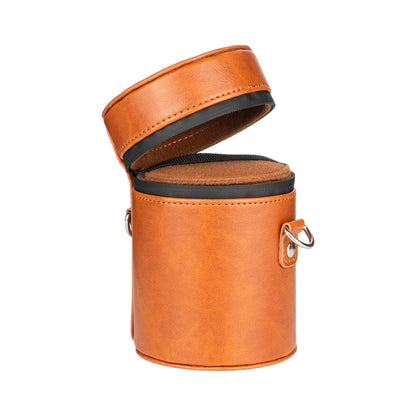 High-end PU leather lens case for camera lenses