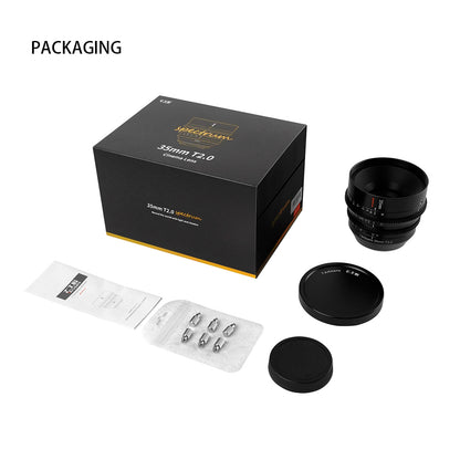 35mm T2.0 Full Frame Cine Lens For E/L/Z/RF