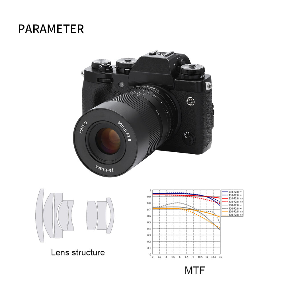 通販卸売り 7artisans 60mm F2.8 マクロレンズ APS-C マニュアル