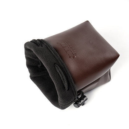 Leather bag for cameras and lenses