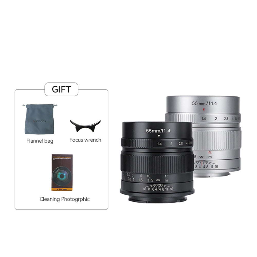 55mm f/1.4 APS-C lens for E/M43/EOS-M/FX – Official 7Artisans Store