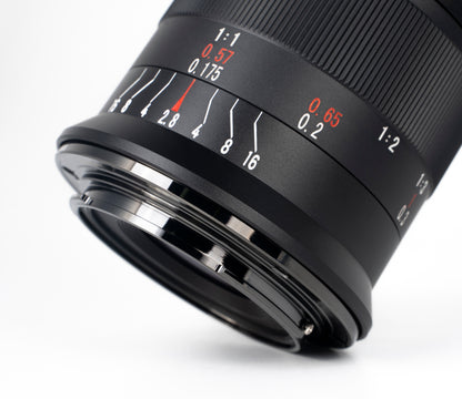 60mm f/2.8 Mark II APS-C lens for E/EOS-M/EOS-R/FX/M43/Z/L