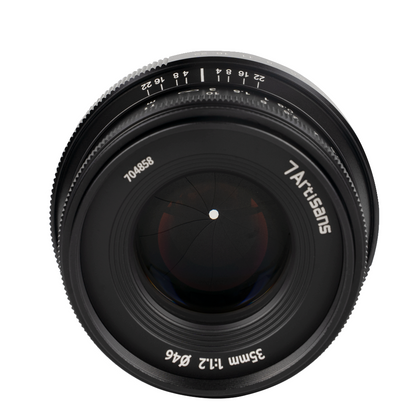 35mm f/1.2 Mark II APS-C lens for E/EOS-M/FX/M43/Z