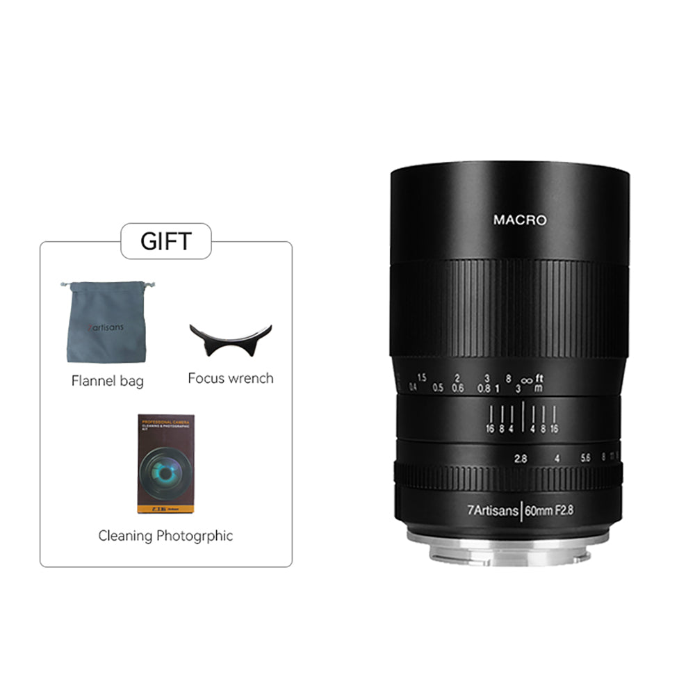 60mm f/2.8 APS-C lens for E/EOS-M/FX/M43 – Official 7Artisans Store