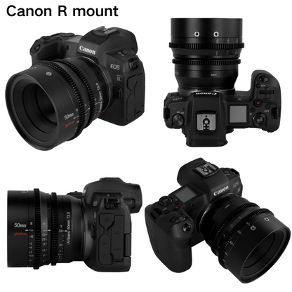 50mm T2.0 Full Frame Cine Lens For E/EOS-R/Z/L