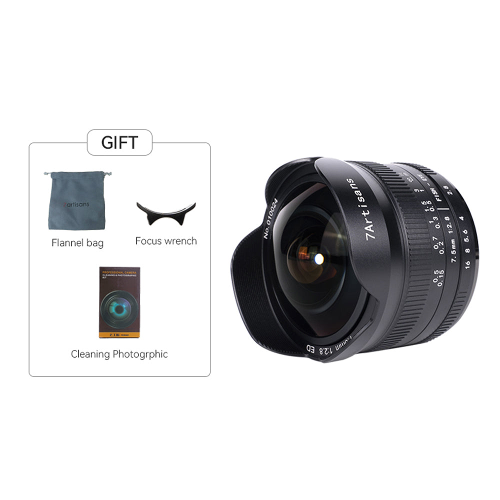 7.5mm f/2.8 Mark II APS-C lens for E/EOS-M/EOS-R/FX/M43/Z