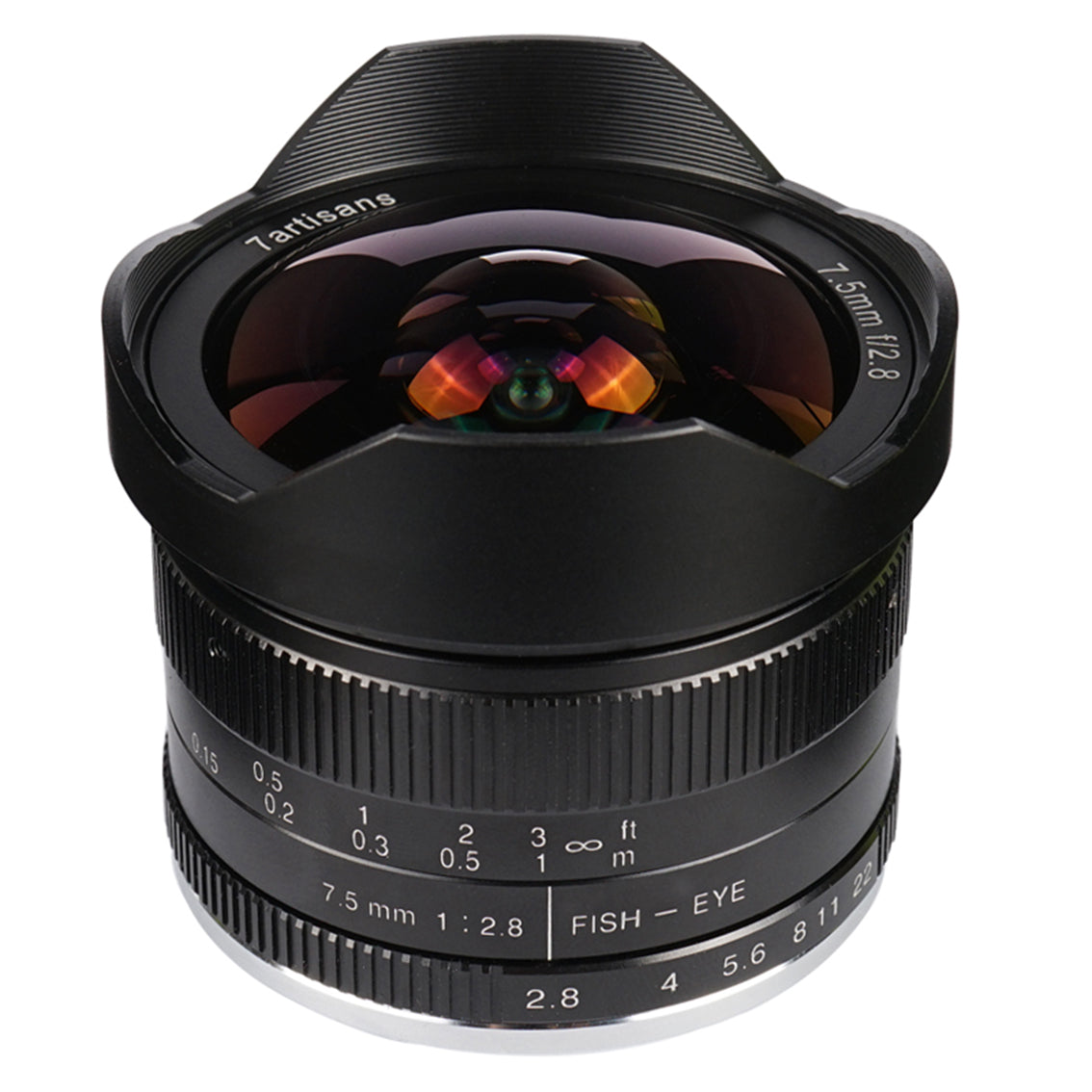 Used 7.5mm f/2.8 APS-C lens for E/EOS-M/M43