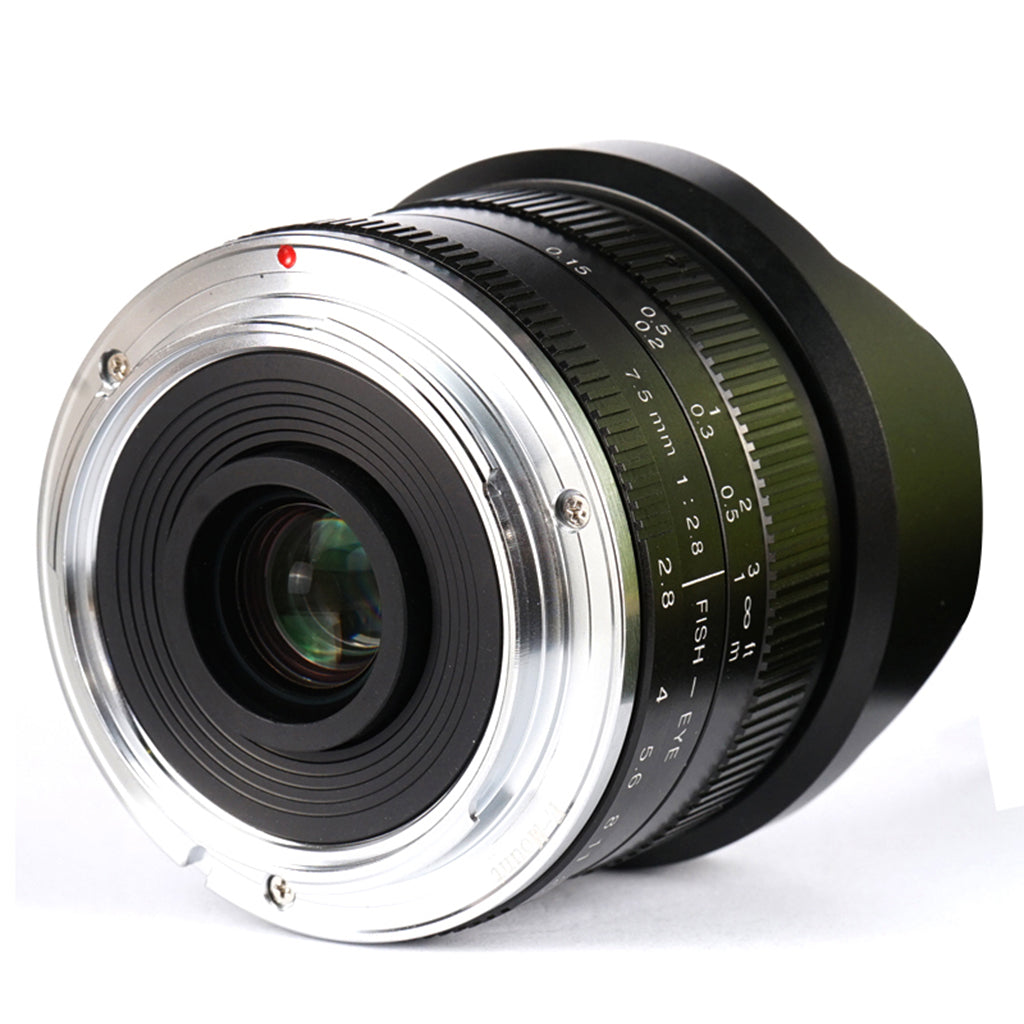 Used 7.5mm f/2.8 APS-C lens for E/EOS-M/M43