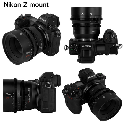 50mm T2.0 Full Frame Cine Lens For E/EOS-R/Z/L