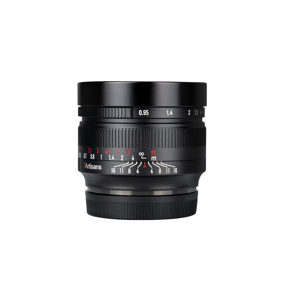 50mm f/0.95 APS-C lens for E/EOS-M/R/FX/M43/Z – Official 7Artisans 