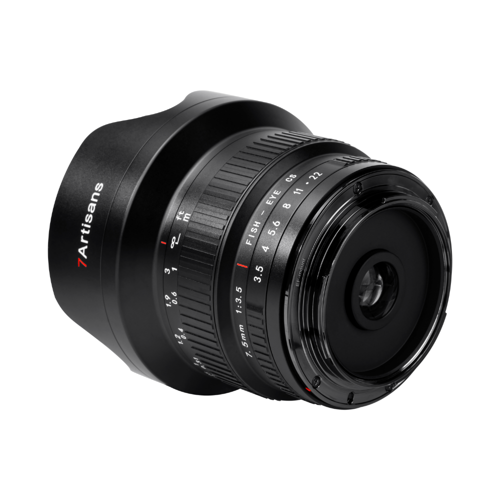 7.5mm f/3.5 ultra wide-angle APS-C DSLR lens for Canon EF/Nikon F