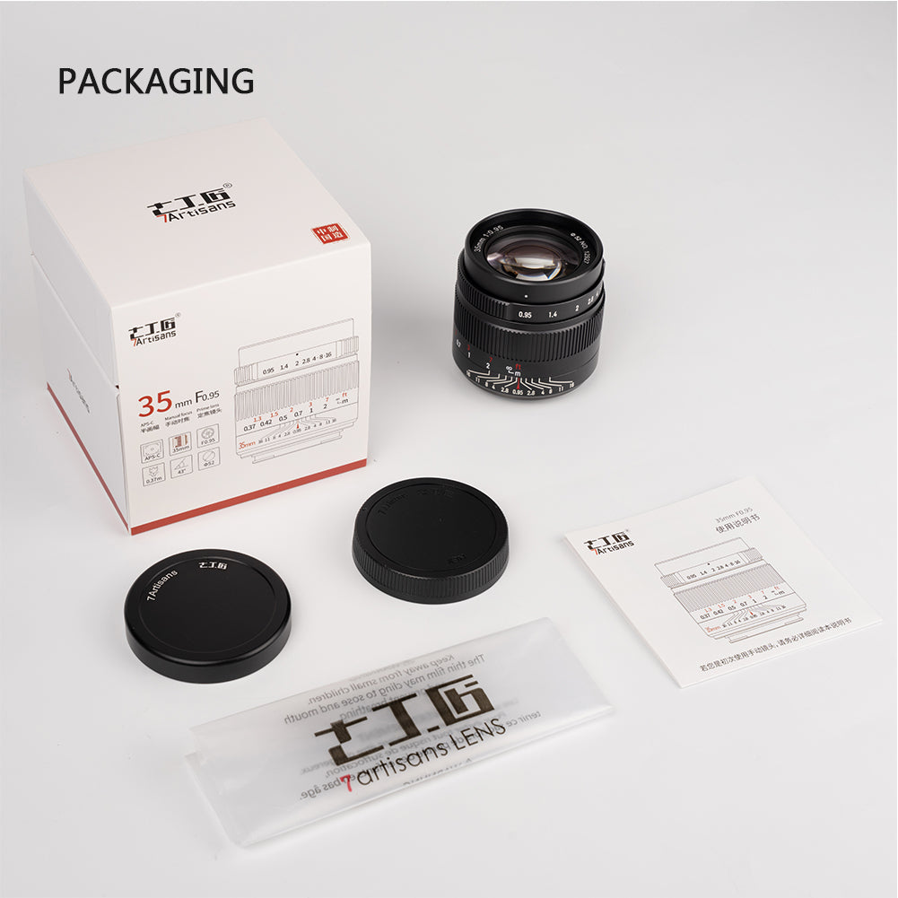 35mm f/0.95 APS-C lens for E/EOS-M/FX/M43/Z/EOS-R