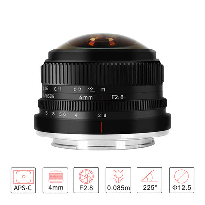 4mm f/2.8 lens for E/FX/M43