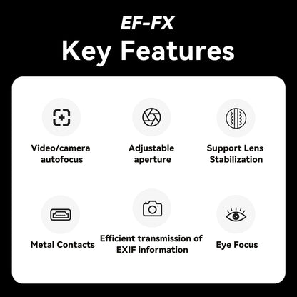 7artisans Auto-Focus Mount Adapter EF-FX for Canon EF Lens to FUJIFX Mount Camera