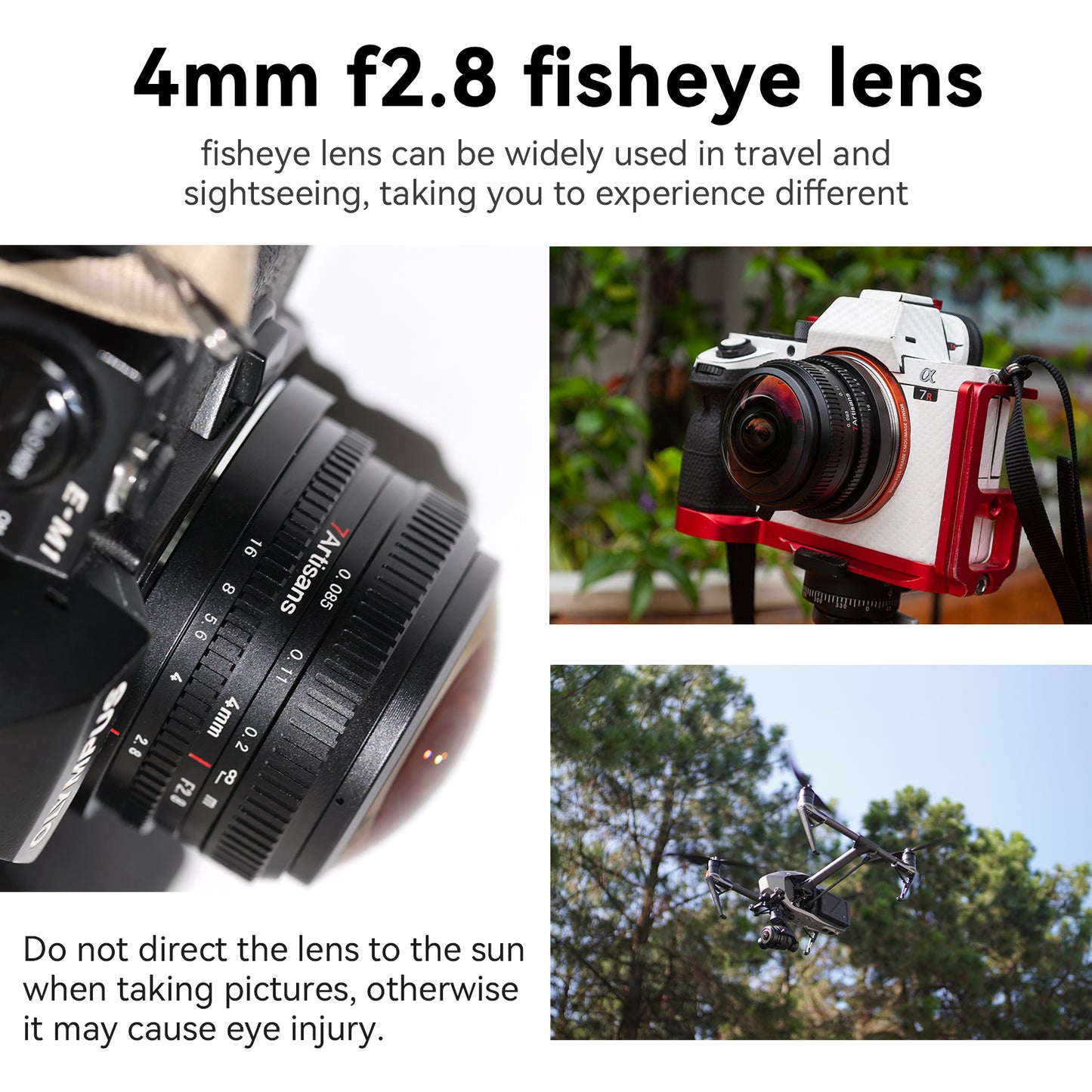4mm f/2.8 lens for E/FX/M43/EOS-M