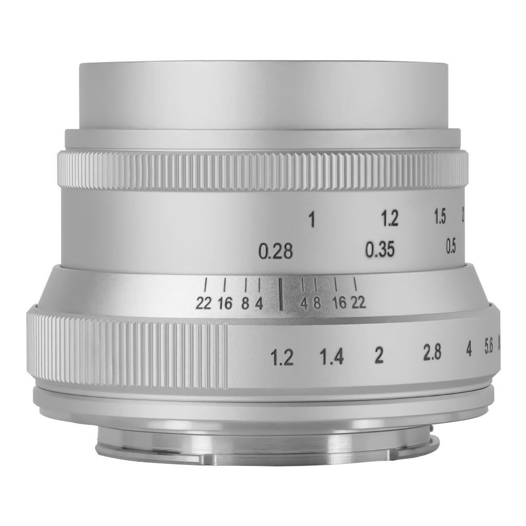35mm f/1.2 Mark II APS-C lens for E/EOS-M/FX/M43/Z